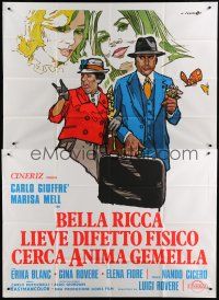 6a014 BELLA RICCA LIEVE DIFETTO FISICO CERCA ANIMA GEMELLA Italian 2p '73 great art by Cesselon!