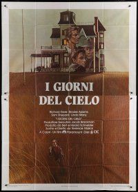 6a044 DAYS OF HEAVEN Italian 2p '79 Richard Gere, Brooke Adams, directed by Terrence Malick!