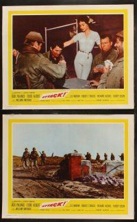 6b041 ATTACK 8 int'l LCs '56 WWII soldiers Lee Marvin, Jack Palance & Richard Jaeckel!