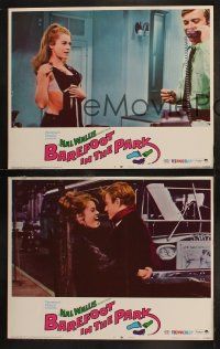 6b046 BAREFOOT IN THE PARK 8 LCs '67 cool Robert Redford & sexy Jane Fonda in New York City!