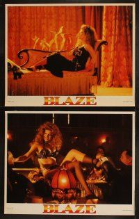 6b055 BLAZE 8 LCs '89 Ron Shelton directed, Paul Newman & sexy stripper Lolita Davidovich!