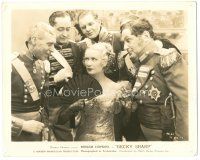 6c133 BECKY SHARP 8x10.25 still '35 Miriam Hopkins surrounded by four suitors in uniform!