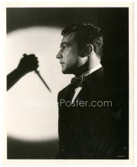 6c159 BLACK HAND 8.25x10 still '50 cool profile close up of Gene Kelly & shadow of The Knife!
