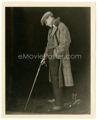 6c216 CHARLES RAY 8.25x10 still '20s full-length portrait with cane, hat & coat by Lennes!