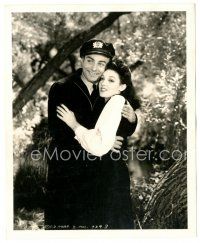6c228 CITY WITHOUT MEN deluxe 8.25x10 still '42 Michael Duane & sexy young Linda Darnell by Lippman
