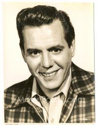 6c272 DESI ARNAZ 7.5x9.5 still '56 head & shoulders smiling portrait from Forever Darling!