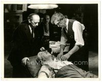 6c274 DEVIL'S ISLAND 8.25x10 still '39 Boris Karloff about to perform surgery on wounded man!