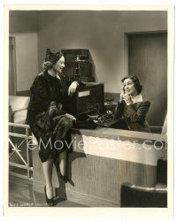 6c298 DON'T GAMBLE WITH LOVE deluxe 8.25x10 still '36 Ann Sothern & receptionist by Ray Jones!