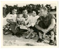 6c306 EASY TO LOVE deluxe candid 8.25x10 still '53 Charisse, Johnson, Martin & Bromfield relaxing!