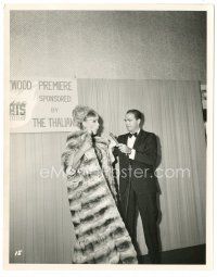 6c310 ELKE SOMMER 8x10.25 still '66 at the premiere of Is Paris Burning with Army Archerd!