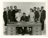 6c315 EXECUTIVE SUITE 8x10.25 still '54 William Holden at desk surrounded by Stanwyck & top cast!