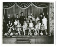 6c317 F TROOP TV candid 8.25x10 still '65 cast with families w/ Storch's black 'adopted' daughter!