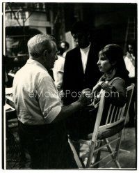 6c352 FUNNY GIRL candid 8.25x10 still '69 Barbra Streisand on set with director William Wyler!