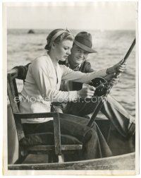 6c372 GINGER ROGERS/LEW AYRES 7x9 news photo '33 going swordfishing together at Catalina Island!