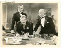 6c398 GRAND HOTEL 8x10.25 still '32 John Barrymore & Lewis Stone behind Lionel at poker game!