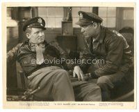 6c409 GUY NAMED JOE 8x10 still '44 Ward Bond stares at Spencer Tracy relaxing in chair!