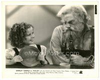 6c423 HEIDI 8.25x10.25 still '37 cute Shirley Temple smiles at Jean Hersholt with cool pipe!