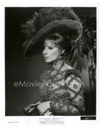 6c427 HELLO DOLLY 8x10 still '70 waist-high portrait of Barbra Streisand in elaborate dress & hat!