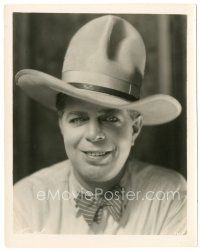 6c438 HOOT GIBSON 8x10.25 still '20s head & shoulders smiling cowboy portrait by Freulich!