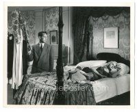6c446 I LOVE TROUBLE 8.25x10 still '47 beaten Franchot Tone comes home to sexy Adele Jergens!