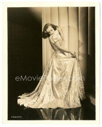 6c500 JOAN CRAWFORD 8x10 still '30s full-length portrait modeling a beautiful dress!