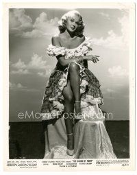 6c518 KATHLEEN RYAN 8x10.25 still '50 sexiest portrait showing her legs from The Sound of Fury!