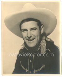6c520 KEN MAYNARD deluxe 8x10 still '20s head & shoulders smiling portrait of the cowboy star!
