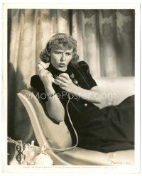 6c555 LIFE WITH HENRY 8.25x10 still '40 Leila Ernst gets angry with Jackie Cooper over the phone!