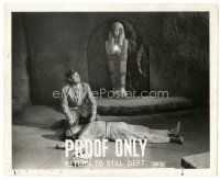 6c563 LOST CITY OF THE JUNGLE 8.25x10 still '46 guy by dead body by sarcophagus, proof only!