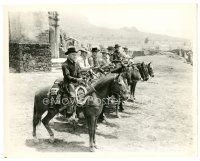 6c594 MAGNIFICENT SEVEN 8x10.25 still R70s best portrait of the top cast lined up on horses!