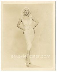 6c597 MAMIE VAN DOREN 8x10.25 still '50s sexy full-length portrait smiling with hands on her hips!