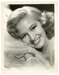 6c614 MARILYN MAXWELL 8x10.25 still '40s super close up smiling portrait of the pretty actress!