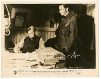 6c656 MOBY DICK 8x10.25 still '56 close up of Leo Genn standing by Gregory Peck at desk!