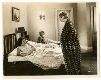 6c678 NIGHT NURSE 8x9.75 still '31 pre-Code Barbara Stanwyck & Joan Blondell stare at Vera Lewis!