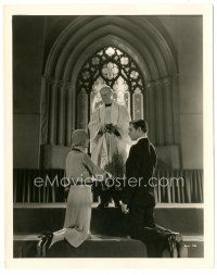 6c715 POLLY OF THE CIRCUS 8x10 still '32 Marion Davies & Clark Gable holding hands in church!
