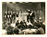 6c779 SAN FRANCISCO 7.75x10 still '36 Jeanette MacDonald on stage with cast lined up behind her!