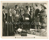 6c791 SCARLET WEST 8x10.25 still '25 young Clara Bow & soldiers watch Native American Indians!