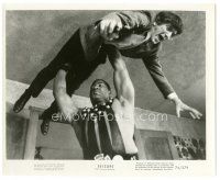 6c795 SEIZURE 8x10 still '74 Oliver Stone's directorial debut, Jonathan Frid thrown by giant man!