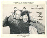 6c825 SNOW WHITE & THE THREE STOOGES 8x10 still '61 wacky portrait of Moe, Larry & Curly-Joe!