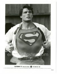6c865 SUPERMAN III 8x10 still '83 best image of Christopher Reeve changing into costume!