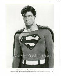 6c864 SUPERMAN II 8x10 still '81 best portrait of Christopher Reeve as the Man of Steel!