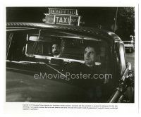 6c877 TAXI DRIVER 8.25x10 still '76 c/u of director Martin Scorsese in Robert De Niro's cab!