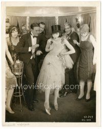 6c963 WE MODERNS 8x10.25 still '25 crowd at party w/ Colleen Moore dancing in top hat, lost film!