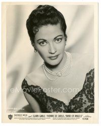 6c996 YVONNE DE CARLO 8x10 still '57 sexy portrait wearing lace & pearls from Band of Angels!