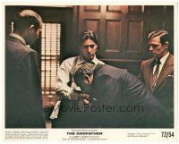 6c018 GODFATHER 8x10 mini LC '72 Castellano kisses the hand of Al Pacino, the new Godfather!