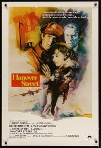 6d021 HANOVER STREET Aust 1sh '79 cool art of Plummer, Harrison Ford & Lesley-Anne Down in WWII!