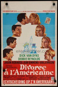 6d782 DIVORCE AMERICAN STYLE Belgian '67 Dick Van Dyke, Debbie Reynolds, is marriage dead?