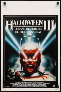 6d797 HALLOWEEN III Belgian '82 Season of the Witch, horror sequel, cool Landi horror art!