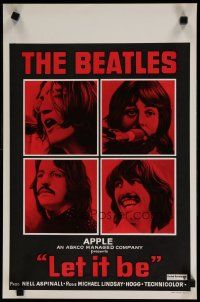6d815 LET IT BE Belgian '70 The Beatles, John Lennon, Paul McCartney, Ringo Starr, George Harrison
