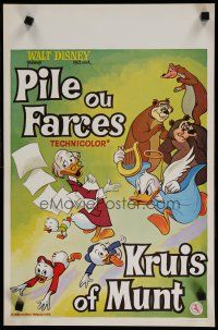 6d824 PILE OU FARCES Belgian '60s Disney, great cartoon image of Donald Duck & others!